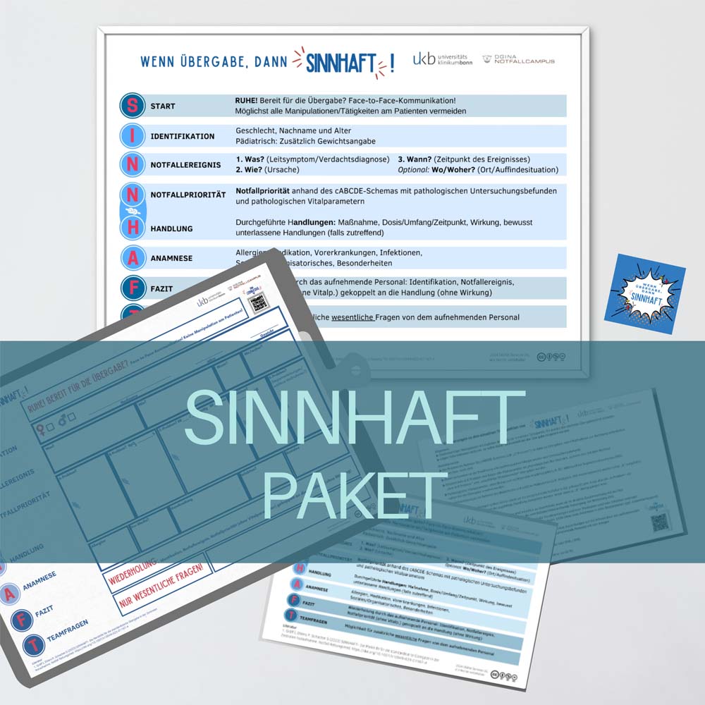 SINNHAFT-Paket für eine strukturierte und sichere Übergabe